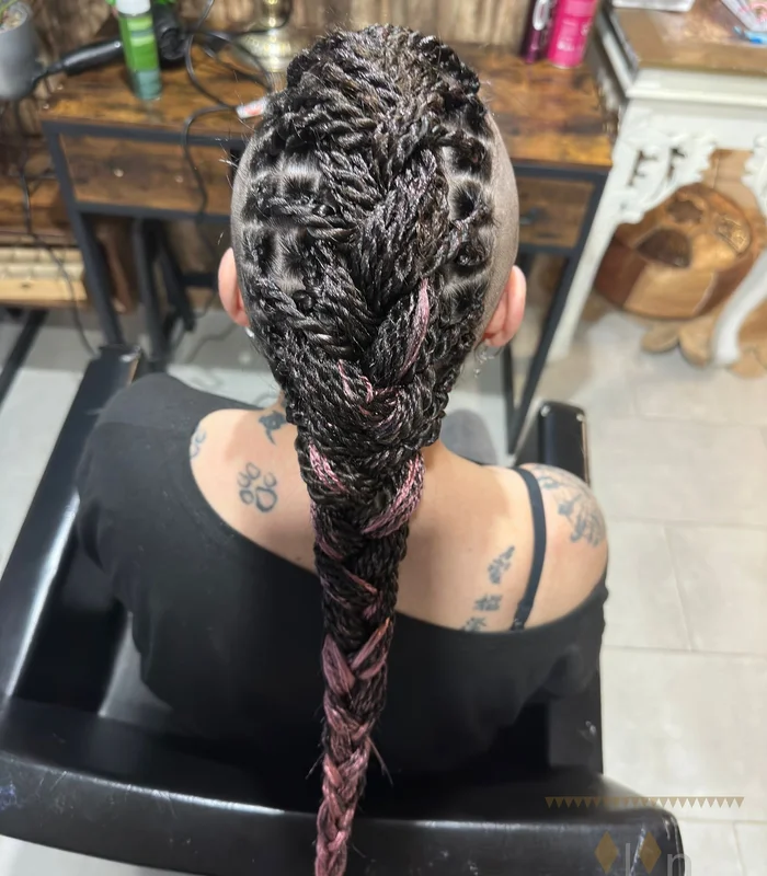 Knotless Braids y Box Braids — trenzas africanas en Bilbao